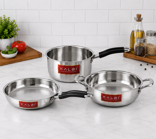 Triply Daily Cooking Set – 3 Pieces  {Small size}