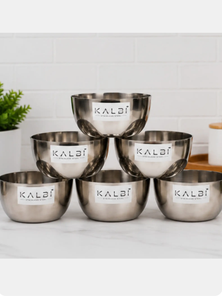 Stainless Steel Kitchen Bowls Set | Multipurpose Mixing & Serving Bowls
